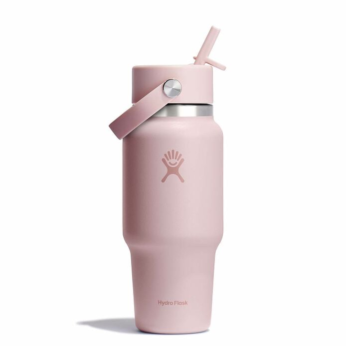 24 oz Travel Bottle with Flex Straw Cap W4