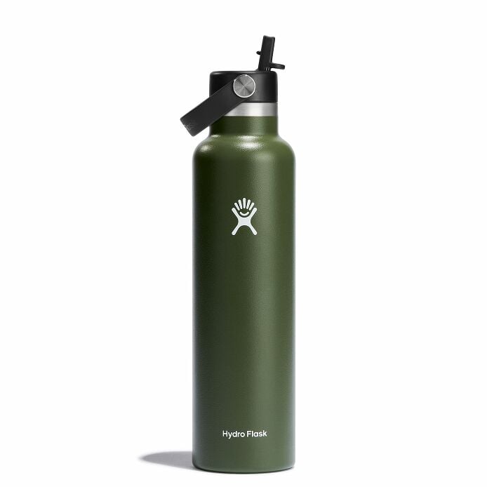 24 oz Standard Mouth w/ Flex Straw Cap - Olive Y5